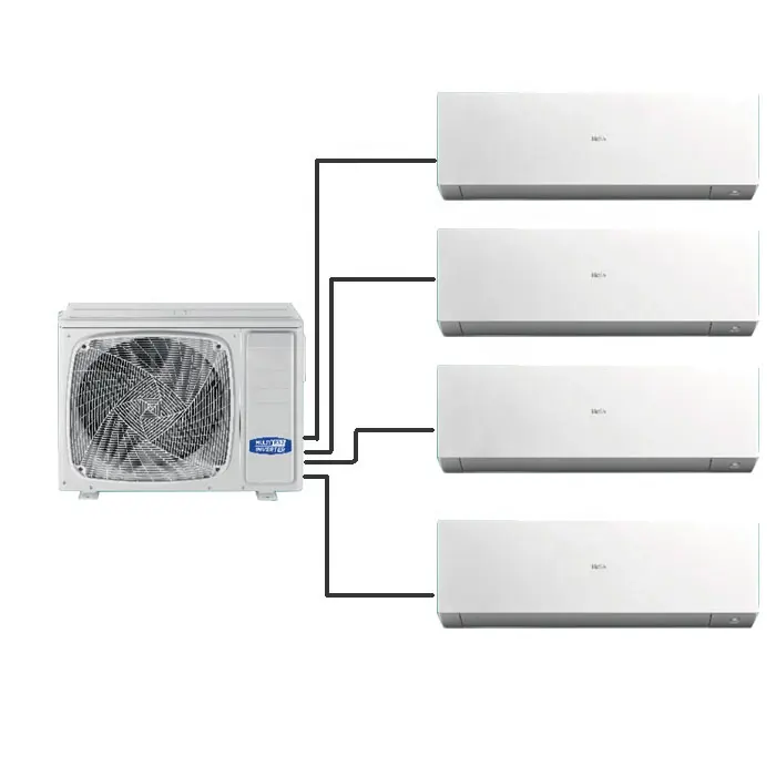 1 lecteur 4 multi split 12000btu WiFi contrôle 9000btu smart climatiseur