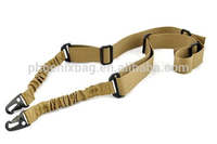 Sangle tactique à double point d'attache avec 2 crochets pivotants, sangle de remplacement multi-mission réglable avec crochets pivotants en métal pour porté en bandoulière