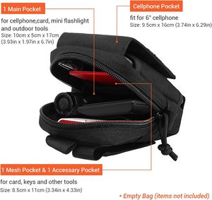 Bolsa Táctica Molle, Bolsa de Utilidad EDC para Exteriores, Riñonera Impermeable de Nailon 1000D para Senderismo y Camping - Product Image 3
