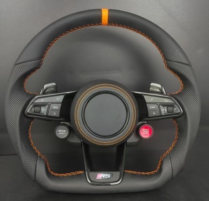 Volant personnalisé en cuir et fibre de carbone pour Audi A4/A6/A3/A5/A8/S4/S5/R8/Q3/Q5/Q7/Q8 Series - Product Image 1