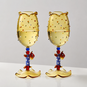 Verre à vin en verre 3D fait main en forme de chien saucisse, mignon et personnalisé, pour jus, boissons froides, cocktails, idéal pour la maison, les fêtes ou comme cadeau - Product Image 5