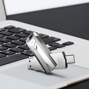 DM PD098 Dual-Port Type-C USB 3.0 <span class=keywords><strong>Flash</strong></span> Drive da 32G a 512G capacità materiale metallico per computer smartphone di tipo C nuovo prodotto - Product Image 5