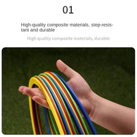 Équipement d'entraînement d'agilité et de vitesse pour le football des enfants, anneaux d'agilité en PE, outils d'entraînement de football portables pour la condition physique