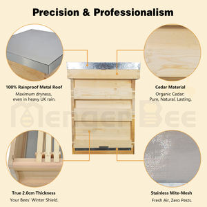 Nueva Caja de Colmena Estándar Nacional con Madera de Abeto Chino de 20 mm de Espesor para Apicultura Europea - Product Image 5