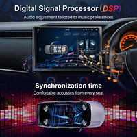 Radio para Auto con Pantalla Vertical Universal de 13 Pulgadas, Android 14, GPS, Navegación, Reproductor, CarPlay, Android Auto, 1 Año de Garantía, RAM, QLED