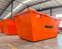Benne à ordures de recyclage Benne à ordures de construction Bacs à ordures en acier