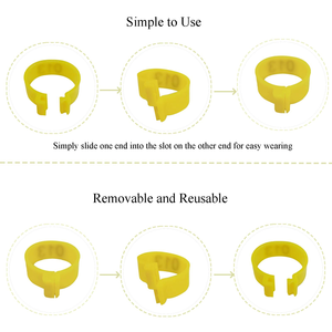 Bagues d'identification pour oiseaux en plastique, durables et légères, pour pigeons et petits oiseaux - Product Image 3