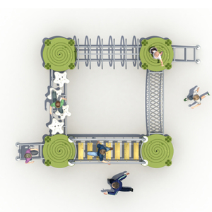 Hersteller Custom ized Small Garden Series Kunststoff Outdoor Klettern etze Kombination rutschen Kinderspiel plätze Home - Product Image 4