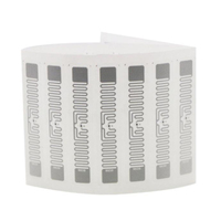 Etiqueta de Seguridad RFID para Control de Inventario, Etiqueta Adhesiva Impermeable UHF RFID Pasiva de 860-960MHz, Tarjetas de Control de Acceso