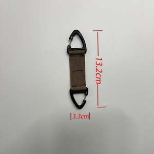 Mosquetón Multifuncional para Exteriores, Gancho Táctico de Nailon, Hebilla de Doble Punto, Hebilla Triangular de Plástico de Liberación Rápida - Product Image 2