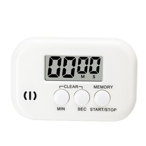 Large Screen <b>Digital</b> <b>Timer</b> 60 Min Countdown LCD Display <b>Kitchen</b> Baking Alarm Clock Easy Operation White Rectangle <b>Timer</b> - Product Image 4