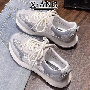 <span class=keywords><strong>Scarpe</strong></span> <span class=keywords><strong>Sportive</strong></span> da <span class=keywords><strong>Donna</strong></span> Versatili in Pelle e Mesh Traspirante, Nuovi Sandali Estivi Traforati Stile Dad per Camminare - Product Image 3