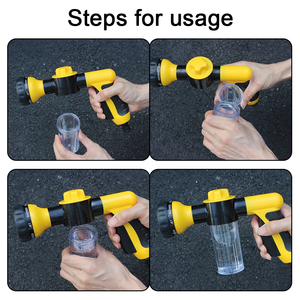 Pistolet de lavage haute pression pour animaux de compagnie, 3 modes réglables, pour douche, nettoyage, bain, eau, mousse, savon, outil de nettoyage pour chien - Product Image 4