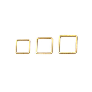 Stainless Steel Square Hollow <b>Frame</b> <b>Gold</b> Plated Jewelry DIY Accessories For Crafting Metal <b>Frames</b> - Product Image 2