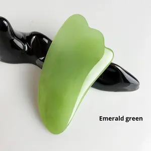 Outil de massage facial Gua Sha, planche de méridiens, résine naturelle, bâton de grattage musculaire, salon de beauté, massage, lifting du visage, soin du corps entier - Product Image 6