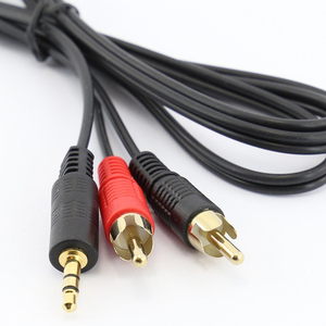 RCA Male <b>Splitter</b> Adapter Plug Cable RCA Bare Wire 6 Foot Cable 2m Rca Male Plug to Bare Stripped Wire - Product Image 4