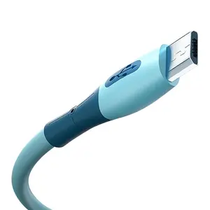 液体シリコンデータケーブルtype-c急速充電USB携帯電話2メートル充電ケーブルに適しています