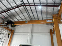 Grue de pont aérien de déplacement de toit de poutre simple mobile de la CE européenne 5ton 10ton 15ton avec la grue