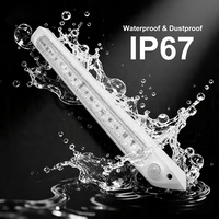 Luz Exterior para RV de 24W 12V 24V IP67, Lámparas para Toldo con Sensor de Movimiento PIR para Coche, Caravana, Cámper, Remolque, Autocaravana