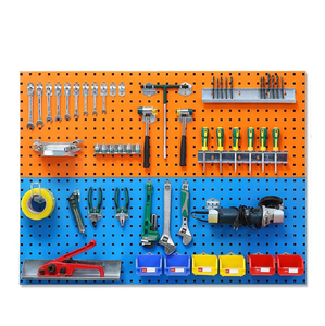 Factory Custom Hardware <strong>Tools</strong> <strong>Display</strong> Rack Movable Multi-functional Metal Pegboard <strong>Display</strong> Stand <strong>Heavy</strong> Duty for Car Repair Shop - Product Image 3