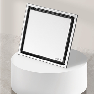 आधुनिक शैली आसान स्थापना ब्रश सतह 304 स्टेनलेस स्टील बाथरूम फर्श के लिए ड्रेन स्ट्रैनर - Product Image 3