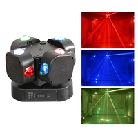 Nouveau 16 pièces 10W faisceau rotatif laser lumière principale mobile 200W quatre têtes lumière Laser rotative pleine couleur LED lumière principale mobile