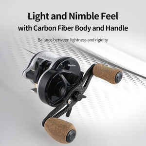 Mulinello da Casting Ultraleggero 145g DC Round con Controllo Digitale BFS, Rapporto 7.2:1, Corpo/Manico in Carbonio per Pesca Finesse, Basso MOQ - Product Image 4