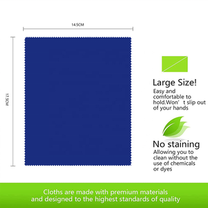 Paño de Limpieza de Microfibra para Gafas Marca Xuze CC-101 con Logotipo Personalizado, 145x175mm, para Pantallas, Lentes de Cámara y Relojes - Product Image 5