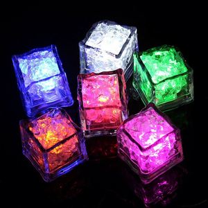 Luminous Led Fluorescent Block Colorful Flash Induction Glowing Ice <b>Cubes</b> Bk01 Model for Ktv Bar Wedding Supplies - Product Image 1