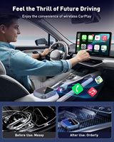 Adaptateur Carplay sans fil RVB d'usine OEM avec cadre en aluminium USB Type C Plug and Play pour voitures Apple Android