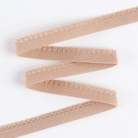 Bande de dentelle élastique à franges, bordure picot, ceinture décorative pour sous-vêtements, polyester/nylon haute ténacité