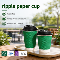 Vaso de Papel de Triple Pared Resistente al Calor, Libre de BPA, No Tóxico, de Grado Alimenticio Profesional, para Bebidas de Lujo en Cafeterías Gourmet Premium