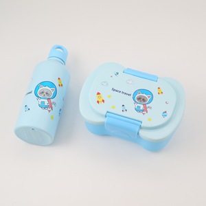 Cartoon Children's Plastic Lunch Box And Water Bottle <b>Set</b> Arc Type <b>Microwaveable</b> For Kids Age 4 Years Old - Product Image 3