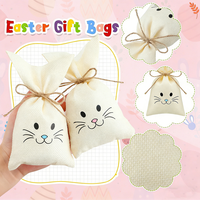 Sacs cadeaux de Pâques en gros, pochettes pour friandises, cadeaux de fête pour enfants, chasse aux œufs de Pâques, fournitures pour baby shower, friandises