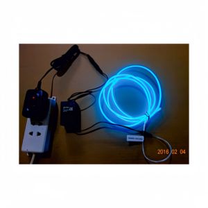 Fil EL bleu de 2.3mm avec onduleur à fil EL AC110/220V adapté à la maison, au bar KTV. Ball Party, ou éclairage d'événement DIY Decor - Product Image 4