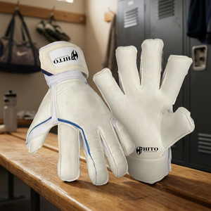 Gants de gardien de but au design dernier cri, 4 mm, nouveau latex de base, découpe Cresco, dos de la main en silicone injecté, logo personnalisé, enveloppe pour le pouce - Product Image 2