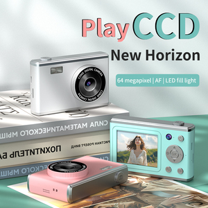 Appareil photo numérique compact rétro <span class=keywords><strong>vintage</strong></span> HD 64MP 2,4 pouces avec zoom 8X, caméscope de poche CCD avec flash pour étudiants, enregistreur Y25 B1 - Product Image 2