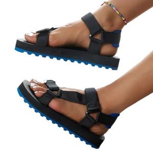 Women's Summer New Big Size All-match Casual Thick Bottom Color European and American Wind Beach <b>Sandals</b> - Product Image 6