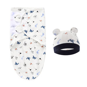 Manta Envolvente para Recién Nacido 100% Algodón Orgánico con Gorro, Suave, Transpirable, Anti-Sobresalto, Conjunto de Gorro Envolvente para Bebés de 0 a 6 Meses - Product Image 5