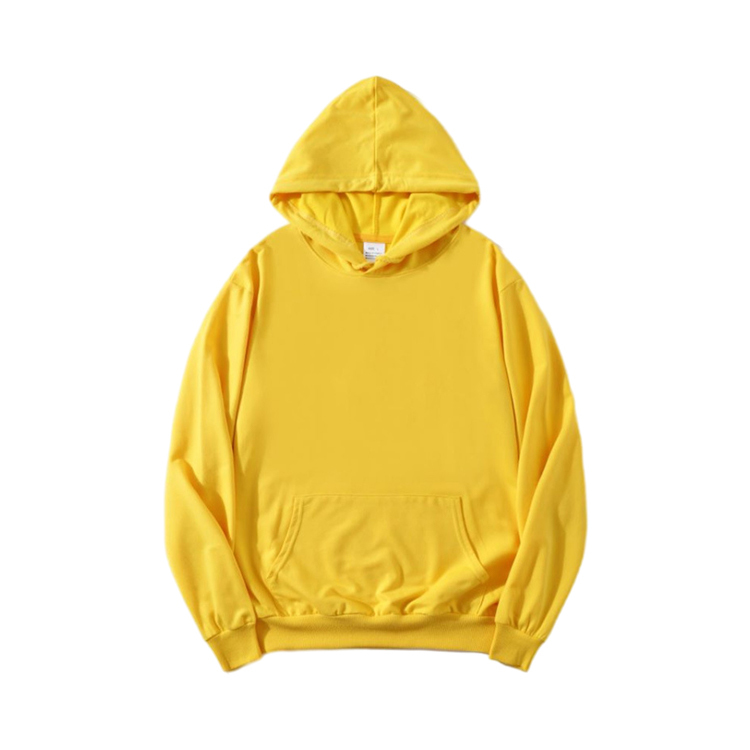 Sweat à capuche jaune