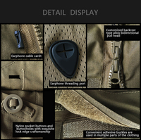 Veste tactique à capuche pour homme, hiver, automne, camouflage, imperméable, décontractée, veste d'extérieur avec fermeture éclair pour la randonnée