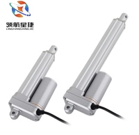 Actionneur linéaire électrique à aimant permanent DC 12V/24V/36V, couple 500N-2500N, vitesse 5-90mm/s, course 1000mm, IP65/66, ventilateur