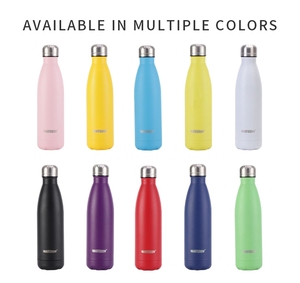 Watersy กระติกน้ำสแตนเลสผนังสองชั้นขนาด17ออนซ์กระติกน้ำเล่นกีฬากลางแจ้งขนาด500มล. สำหรับการตั้งแคมป์ - Product Image 3