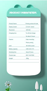 어린이용 즉석 프린트 카메라, 남아 여아 생일 선물용 인스턴트 카메라 - Product Image 6