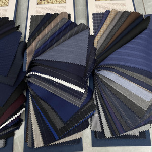 Abiti e Blazer da <span class=keywords><strong>Uomo</strong></span> Formali di Alta Qualità, Slim Fit, Blu Chiaro, Taglie Forti, in Viscosa/Poliestere - Product Image 4