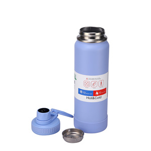Bouteilles d'eau isothermes en acier inoxydable 1000ml 800ml 600ml avec affichage de la température, base en silicone, anti-fuite latérale - Product Image 3
