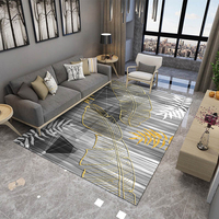Tapis de sol et tapis de table basse pour salon et chambre à coucher, imprimés sur mesure avec motifs de plantes et de fleurs, résistants aux taches, pour le dropshipping