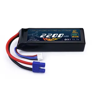 공장 Oem rc 리포 배터리 팩 rc 자동차 무인 항공기 11.1v 2200mah 충전식 rc 리포 배터리