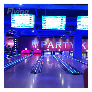 Venta caliente <span class=keywords><strong>Internet</strong></span> barato adulto Pinsetter 10-Pin Bowling Alley máquina de juego de goma y madera que funciona con monedas juego completo de Arcade - Product Image 4