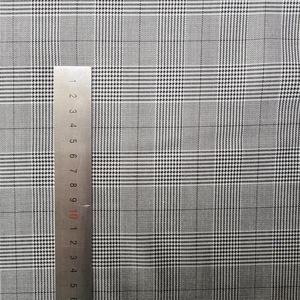 Trọng Lượng Nhẹ <span class=keywords><strong>Poly</strong></span> <span class=keywords><strong>Viscose</strong></span> Spandex Đen Trắng Kiểm Tra Quần Váy Phù Hợp Với Vải - Product Image 2